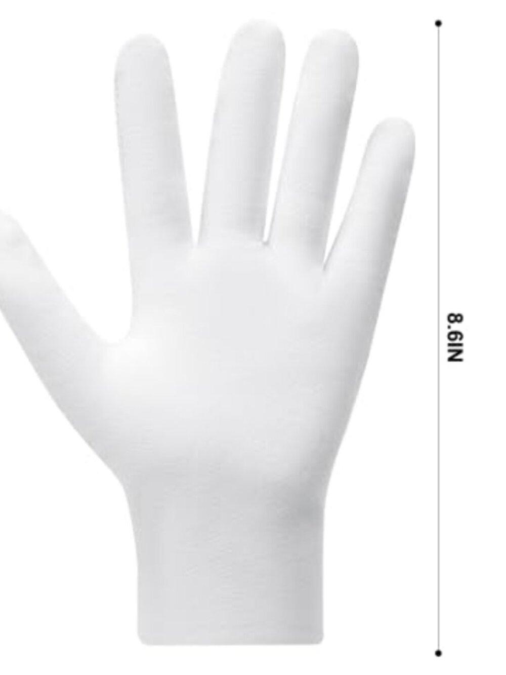 New - 3 Pairs White Cotton Gloves, Premium Cotton Gloves for Dry Hands Sleeping - Picture 2 of 2